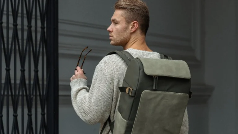 Kapten & Son backpack on male model